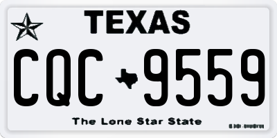 TX license plate CQC9559