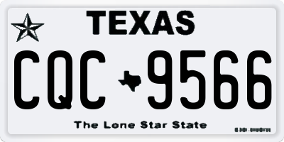 TX license plate CQC9566