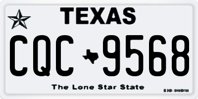 TX license plate CQC9568
