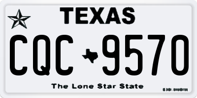 TX license plate CQC9570