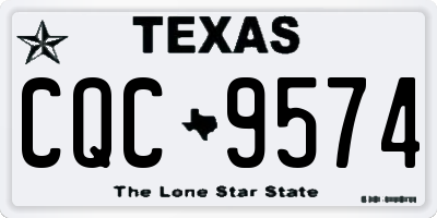 TX license plate CQC9574