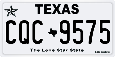 TX license plate CQC9575