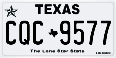 TX license plate CQC9577
