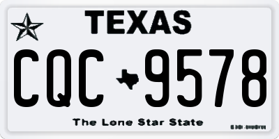 TX license plate CQC9578