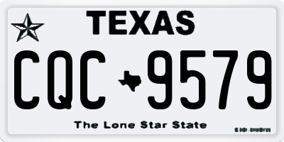 TX license plate CQC9579