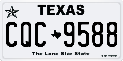TX license plate CQC9588