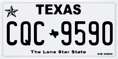 TX license plate CQC9590