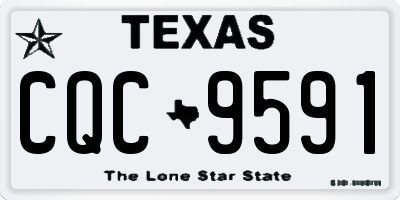 TX license plate CQC9591