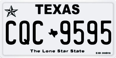 TX license plate CQC9595