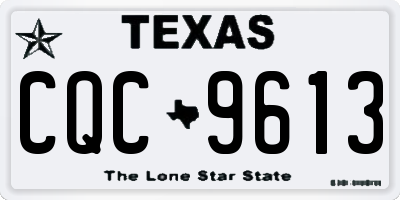 TX license plate CQC9613