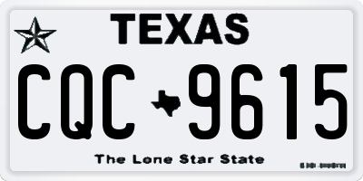 TX license plate CQC9615