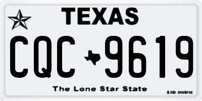 TX license plate CQC9619