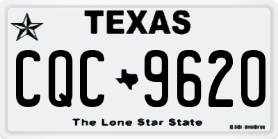 TX license plate CQC9620