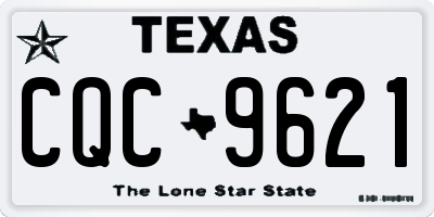 TX license plate CQC9621