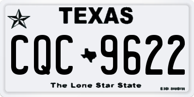 TX license plate CQC9622