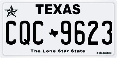 TX license plate CQC9623