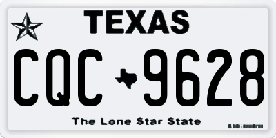 TX license plate CQC9628
