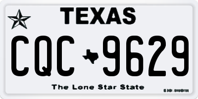 TX license plate CQC9629