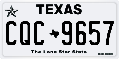TX license plate CQC9657