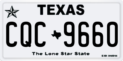 TX license plate CQC9660