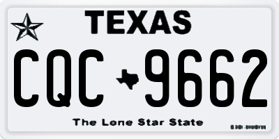 TX license plate CQC9662