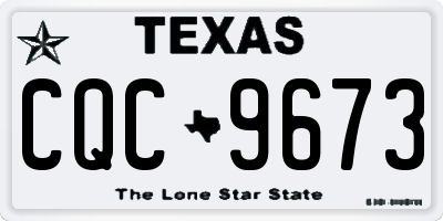 TX license plate CQC9673