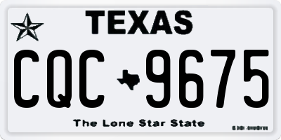 TX license plate CQC9675