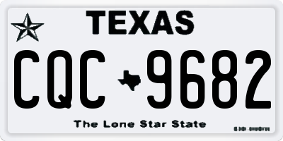 TX license plate CQC9682