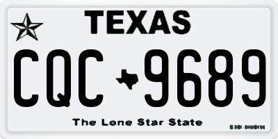 TX license plate CQC9689