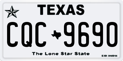 TX license plate CQC9690