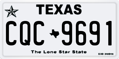 TX license plate CQC9691