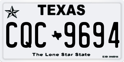 TX license plate CQC9694