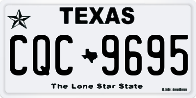 TX license plate CQC9695