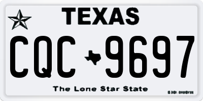TX license plate CQC9697