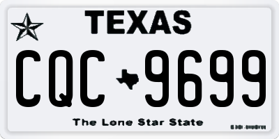 TX license plate CQC9699