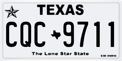 TX license plate CQC9711