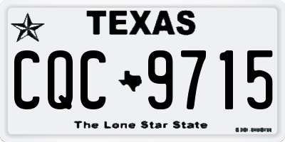 TX license plate CQC9715
