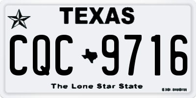 TX license plate CQC9716