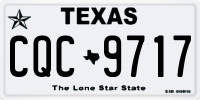 TX license plate CQC9717