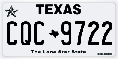 TX license plate CQC9722