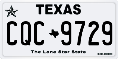 TX license plate CQC9729