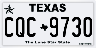 TX license plate CQC9730