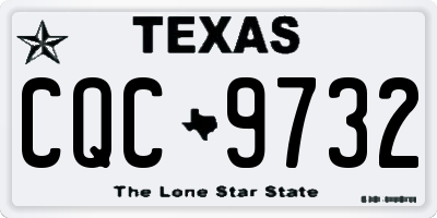 TX license plate CQC9732