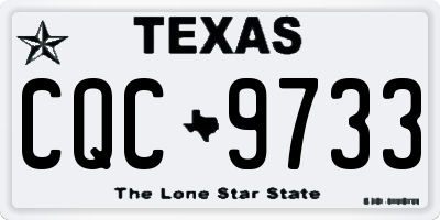 TX license plate CQC9733