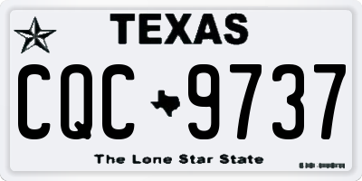 TX license plate CQC9737