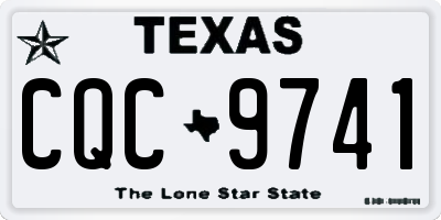 TX license plate CQC9741