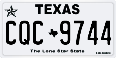TX license plate CQC9744