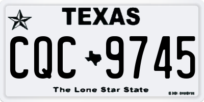 TX license plate CQC9745