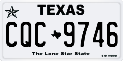 TX license plate CQC9746