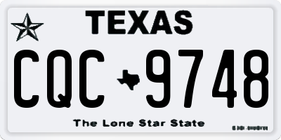TX license plate CQC9748